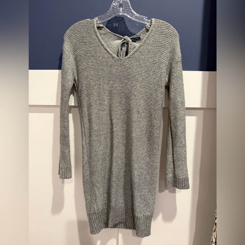 American Eagle Outfitters Gray Long Sleeve Mini Dress Size XXS EUC!